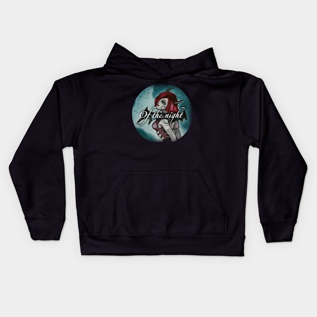Badass redhead of the night Kids Hoodie by Mubbly